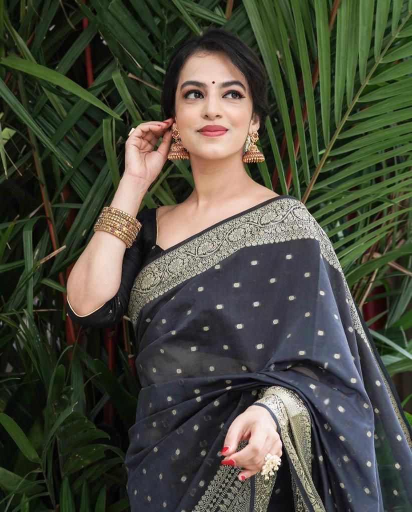 Royal Gray Soft Silk Saree
