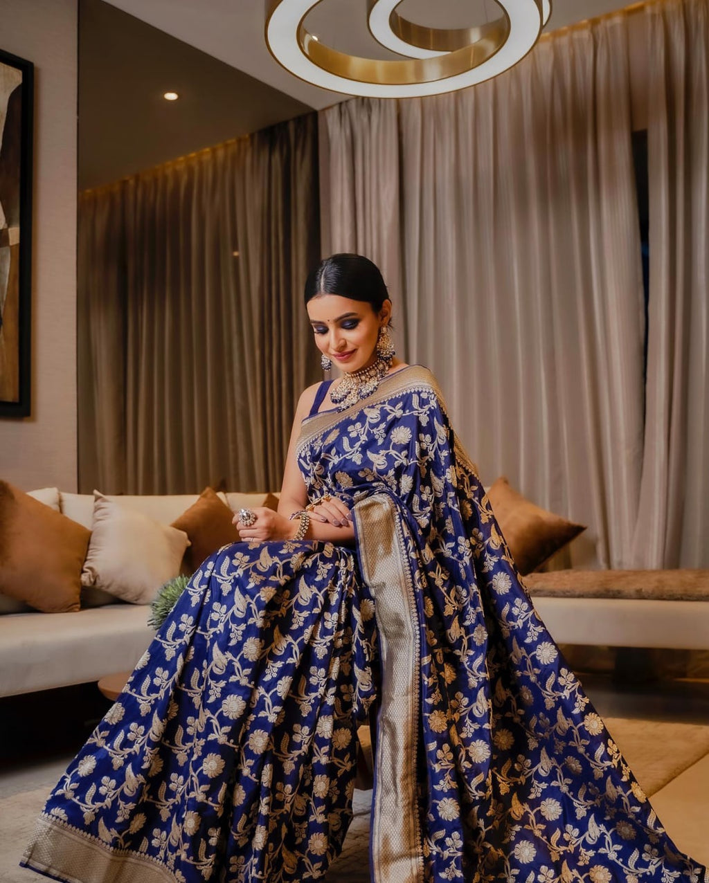 Blue Paithani Saree